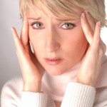 Woman under pressure